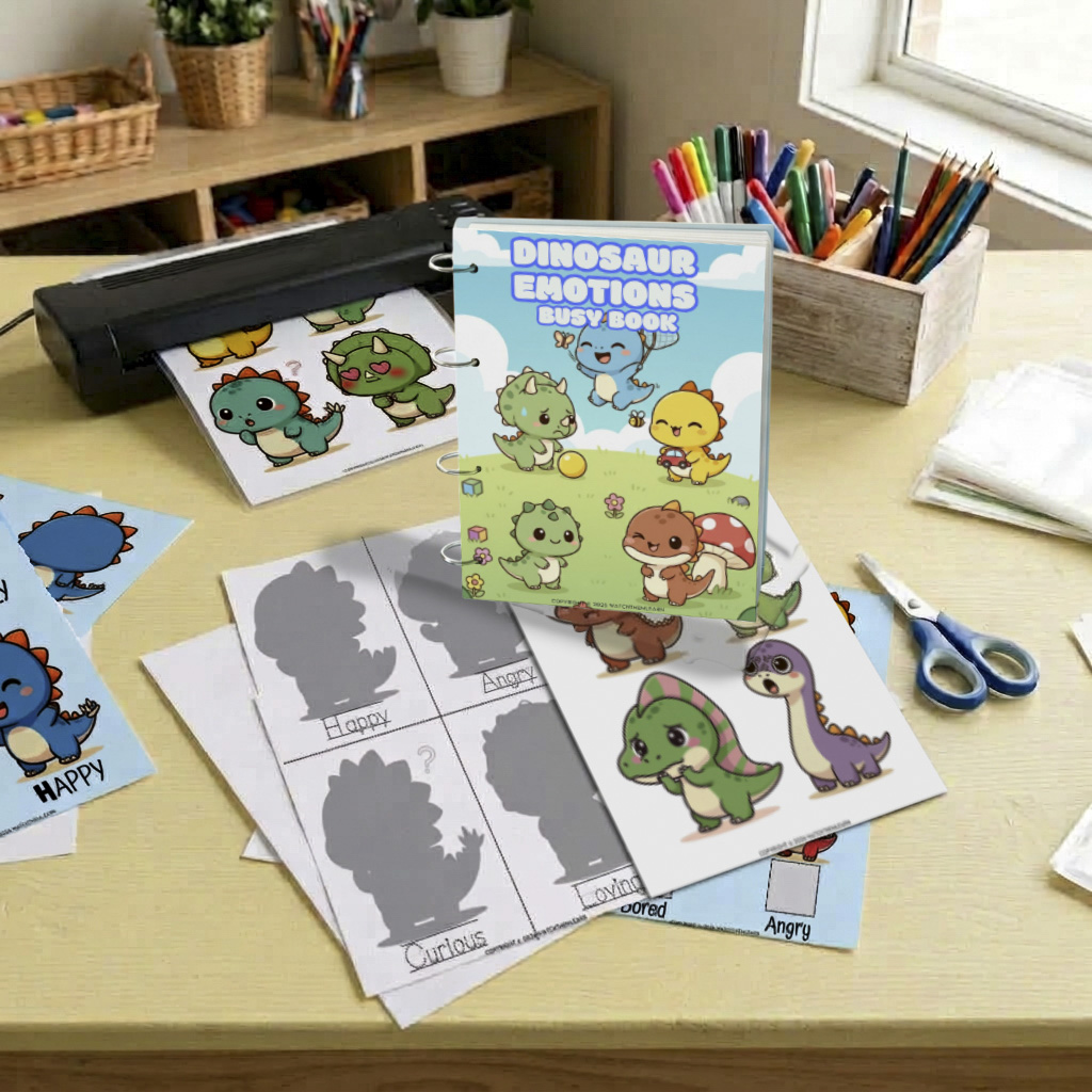 Dinosaur Emotions Busy Book