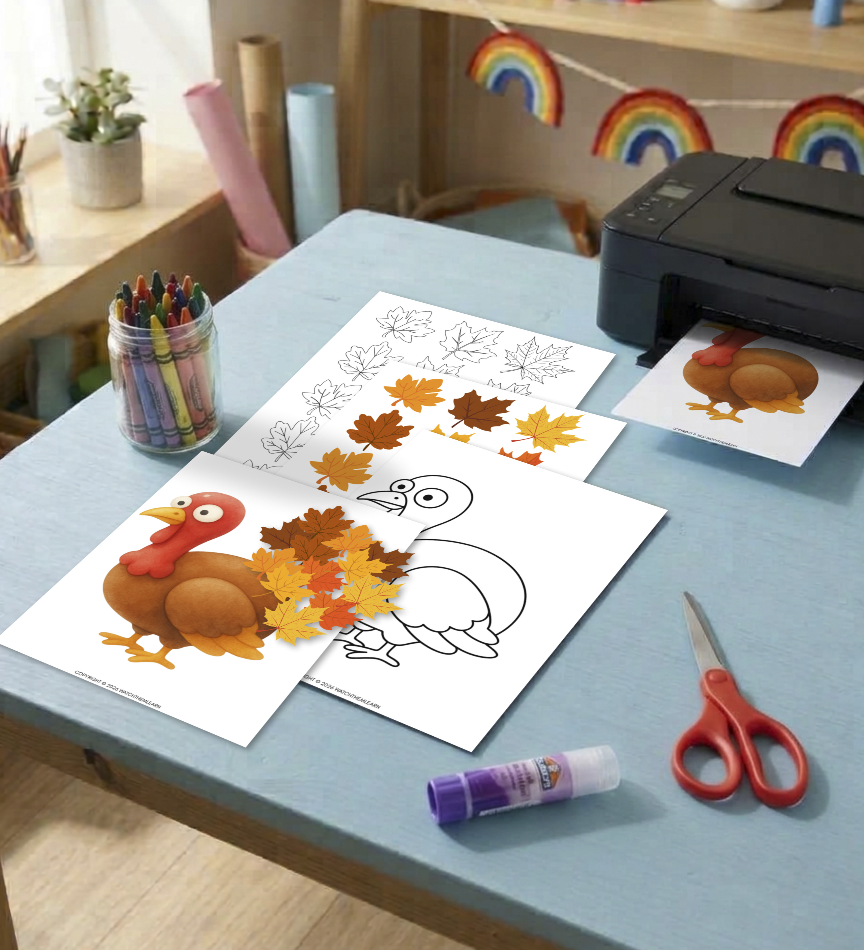 Harvest Craft – Leaf Turkey